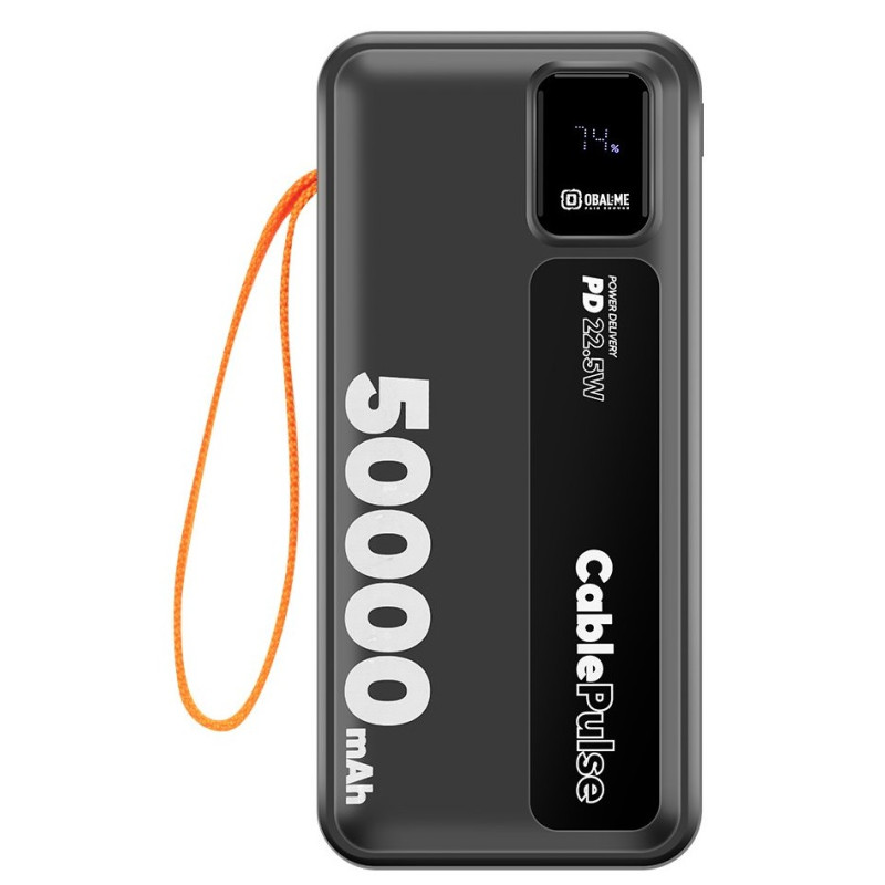 OBAL:ME - OBAL: ME CablePulse Powerbanka 50000mAh 22,5 W Black