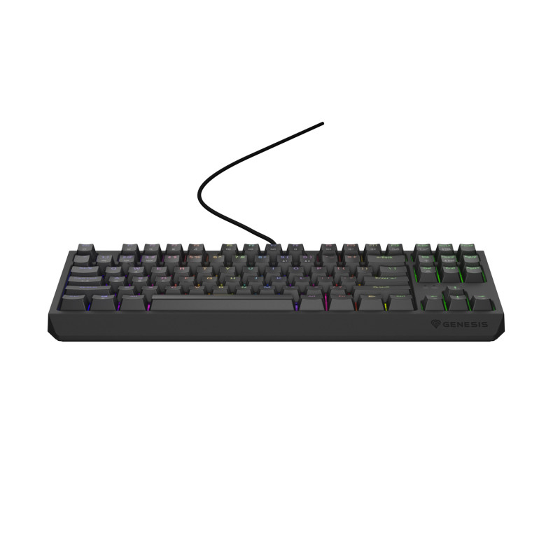 Genesis herná klávesnica THOR 230/TKL/RGB/Outemu Red/Drôtová USB/US layout/Čierna