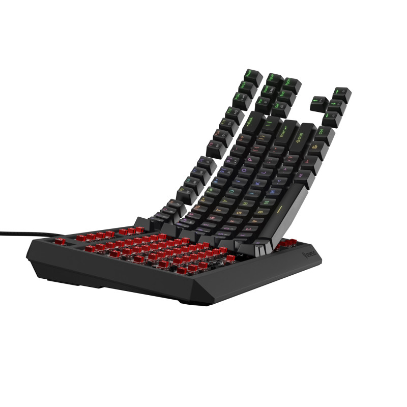 Genesis herná klávesnica THOR 230/TKL/RGB/Outemu Red/Drôtová USB/US layout/Čierna