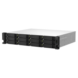 QNAP TS-1264U-RP-8G (4core 2,9 GHz, 8 GB RAM, 12x SATA, 2x 2,5GbE, 1x PCIe, 1x HDMI, 4x USB, 2x zdroj)