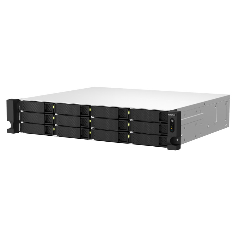 QNAP TS-1264U-RP-8G (4core 2,9 GHz, 8 GB RAM, 12x SATA, 2x 2,5GbE, 1x PCIe, 1x HDMI, 4x USB, 2x zdroj)