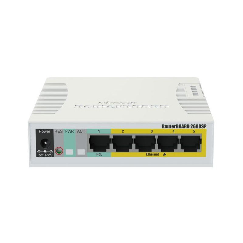 Mikrotik Cloud Smart Switch CSS106-1G-4P-1S (RB260GSP), 5x 1G, 1x SFP, PoE switch