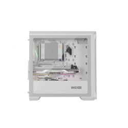 Počítačová skriňa Genesis IRID 503 ARGB LITE/Mini Tower/Transpar./Biela