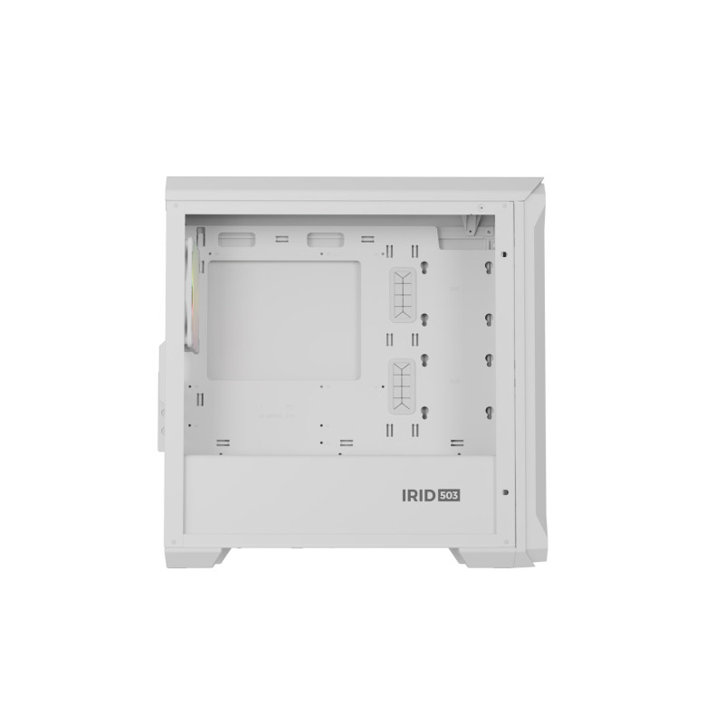 Počítačová skriňa Genesis IRID 503 ARGB LITE/Mini Tower/Transpar./Biela
