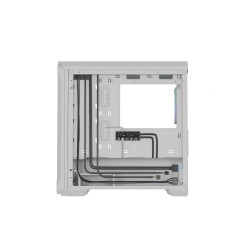 Počítačová skriňa Genesis IRID 503 ARGB LITE/Mini Tower/Transpar./Biela