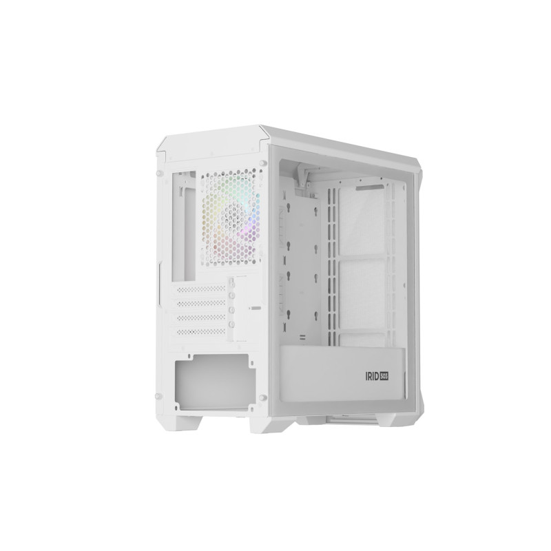 Počítačová skriňa Genesis IRID 503 ARGB LITE/Mini Tower/Transpar./Biela