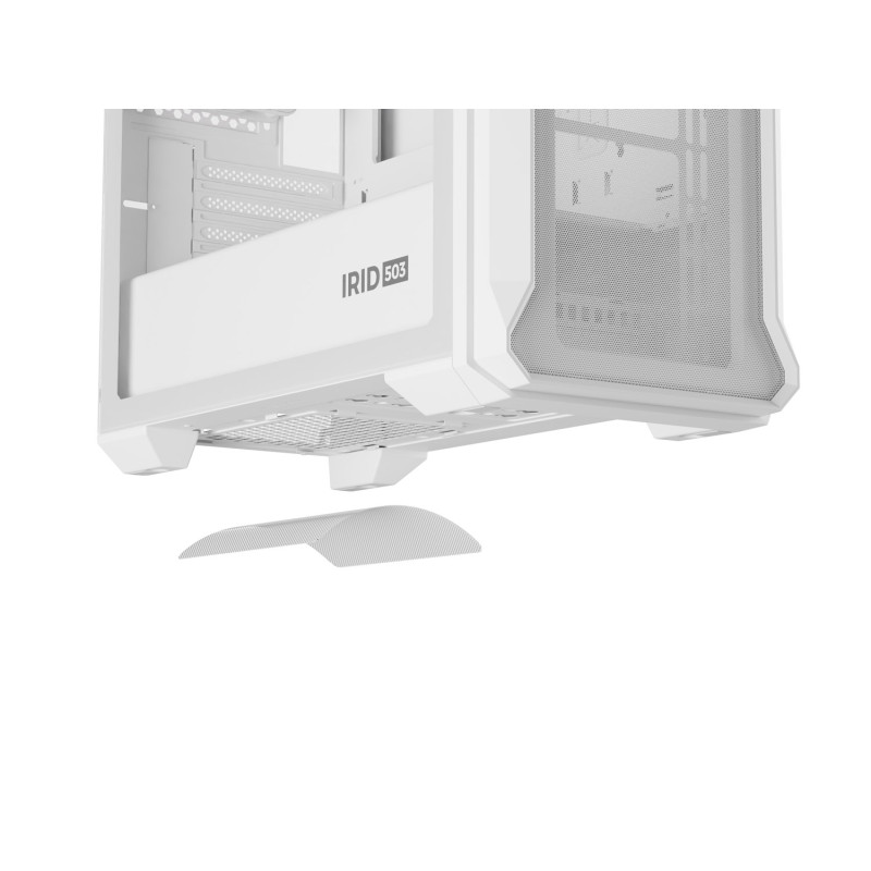 Počítačová skriňa Genesis IRID 503 ARGB LITE/Mini Tower/Transpar./Biela