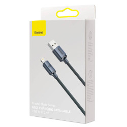 NONAME - Baseus CAJY000001 Crystal Shine Series Dátový Kabel USB - Lightning 20W 1,2m Black
