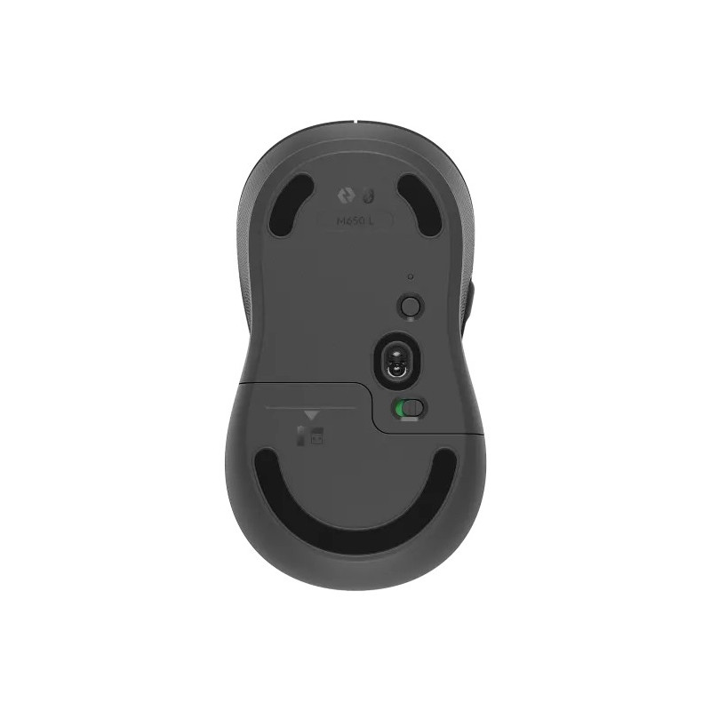 Logitech M650L/Kancelárska/Laserová/Bezdrôtová USB + Bluetooth/Šedá