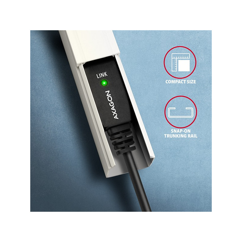AXAGON ADR-215B, USB 2.0 A-M - B-M aktívny prepojovací/repeater kábel, 15m