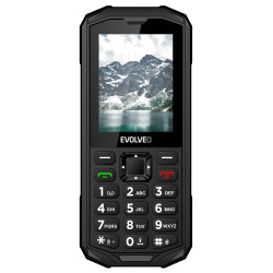 EVOLVEO StrongPhone X5, IP68 odolný Dual SIM telefón, 2,4'' LCD, 2500mAh, černo-sivý