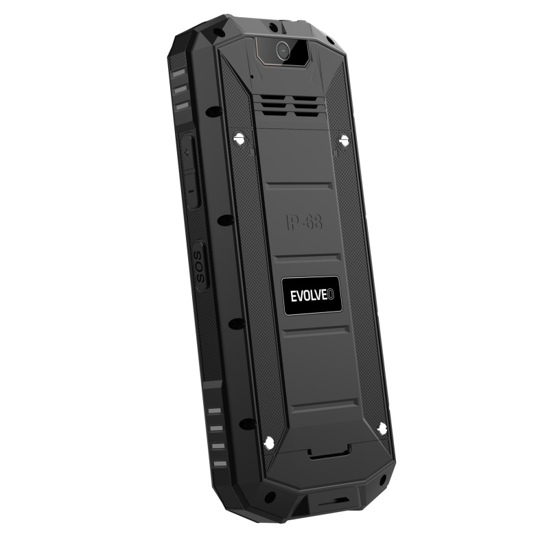 EVOLVEO StrongPhone X5, IP68 odolný Dual SIM telefón, 2,4'' LCD, 2500mAh, černo-sivý