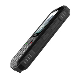 EVOLVEO StrongPhone X5, IP68 odolný Dual SIM telefón, 2,4'' LCD, 2500mAh, černo-sivý