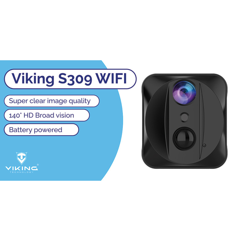 Minikamera Viking S309 Wifi/1080P/nočné videnie/pohybový senzor/2500mAh/mobilné aplikácie