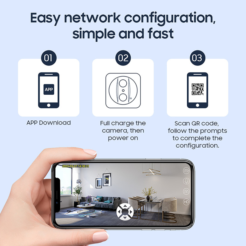 Minikamera Viking S309 Wifi/1080P/nočné videnie/pohybový senzor/2500mAh/mobilné aplikácie