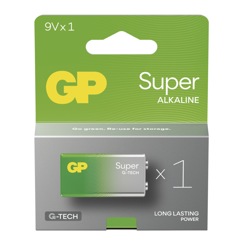 GP BATERIE - GP Alkalická batéria SUPER 9V (6LR61) - 1ks