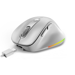 Genius Ergo 9000S Pre/Ergonomická/Optická/Pre pravákov/2 400 DPI/USB+BT/Biela