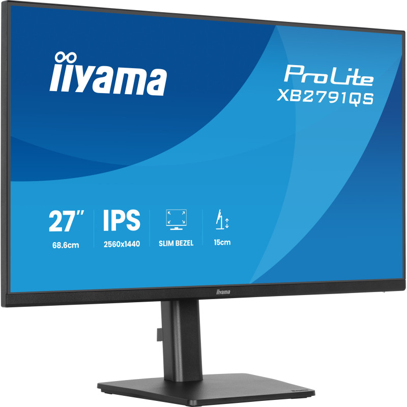 iiyama ProLite/XB2791QS-B1/27''/IPS/QHD/75Hz/1ms/Čierna/3R