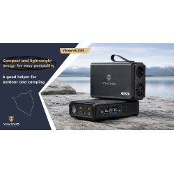 Batériový generátor Viking VALI150/batéria 148Wh/Output:1xAC,2xUSB-A,2xDC5521/ LED svítidlo