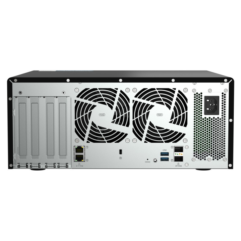 QNAP TS-h1290FX-7302P-256G (AMD EPYC, 256GB ECC RAM, 12x 2,5'' U.2, 2x M.2 NVMe, 2x 2,5GbE, 2x 25GbE)