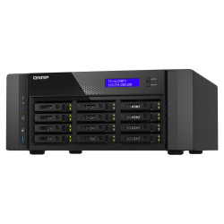 QNAP TS-h1290FX-7302P-256G (AMD EPYC, 256GB ECC RAM, 12x 2,5'' U.2, 2x M.2 NVMe, 2x 2,5GbE, 2x 25GbE)