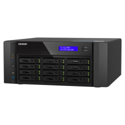 QNAP TS-h1290FX-7302P-256G (AMD EPYC, 256GB ECC RAM, 12x 2,5'' U.2, 2x M.2 NVMe, 2x 2,5GbE, 2x 25GbE)