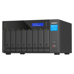 QNAP TVS-h874X-i9-64G (16core (i9), ZFS, 64GB RAM, 8x SATA, 2x M.2 NVMe, 2x PCIe, 2x2,5GbE, 2x10GbE)