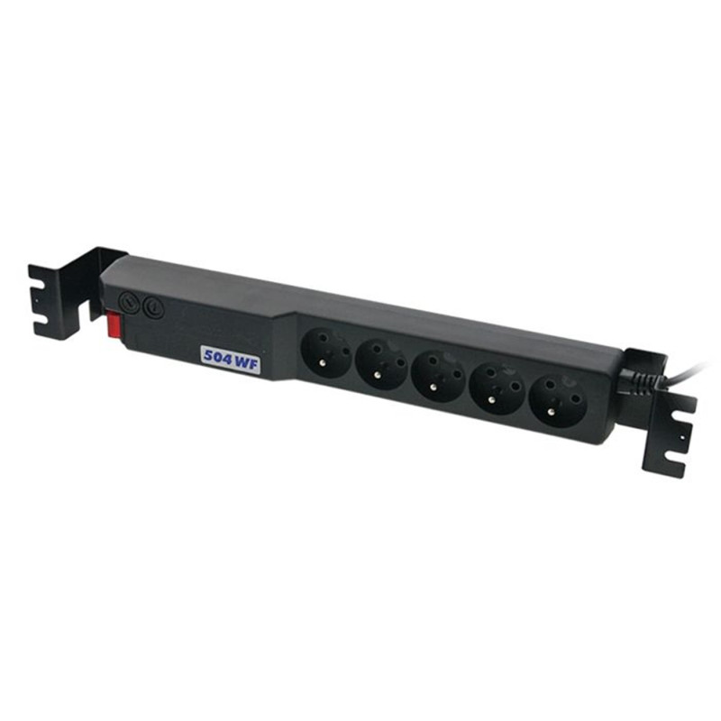 19'' napája.pan.Acar 504WF 5x230V-5m black+prep.ochr