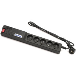 19'' napája.pan.Acar 504WF 5x230V-5m black+prep.ochr
