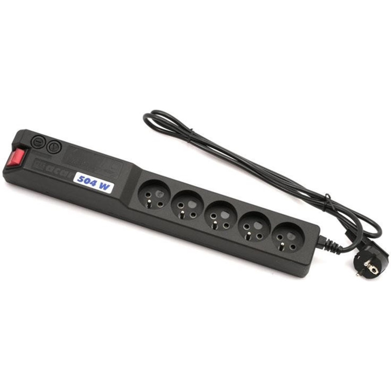 19'' napája.pan.Acar 504WF 5x230V-5m black+prep.ochr