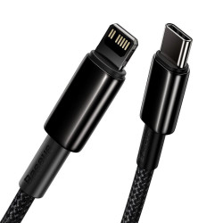 NONAME - Baseus Dátový kábel Tungsten Gold PD 20W 2m USB-C/Lightning čierny