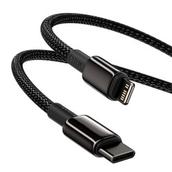 NONAME - Baseus Dátový kábel Tungsten Gold PD 20W 2m USB-C/Lightning čierny