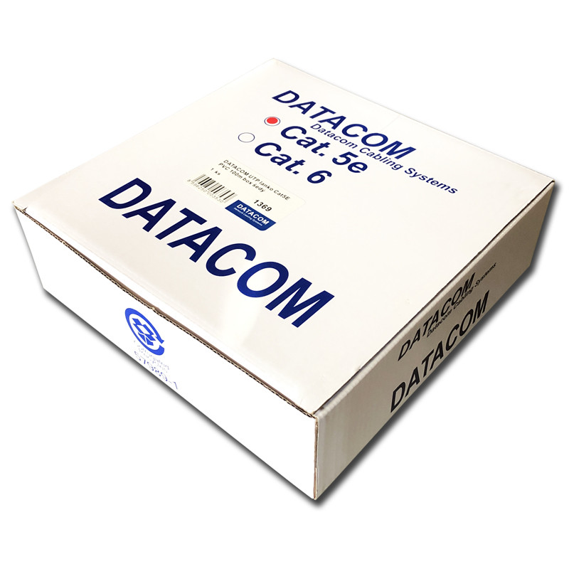 DATACOM UTP flex, Cat5e PVC, šedý, 100m, lanko