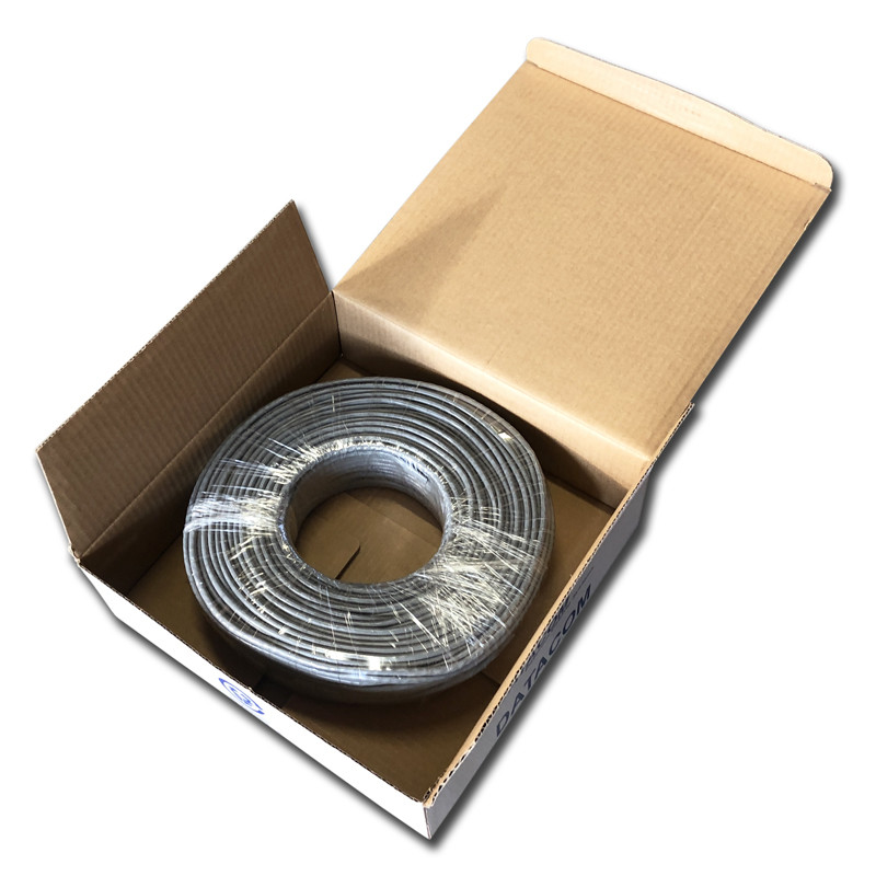 DATACOM UTP flex, Cat5e PVC, šedý, 100m, lanko