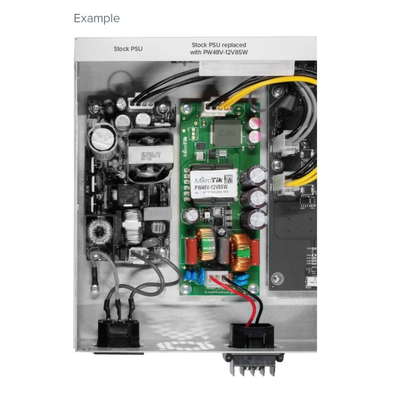MIKROTIK - Modulárne napája. zdroj 48V pre CCR, výstup 12V, 8A