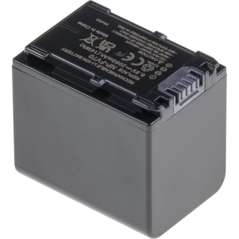 Batérie T6 Power Sony NP-FV70, 2060mAh, 14Wh, sivá