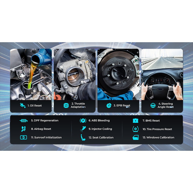 VIKING - TOPDON diagnostické zariadenie TopScan Pro/OBD 2 funkcie/13 špeciálnych funkcií/Android/iOS/aplikácie