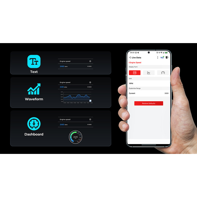 VIKING - TOPDON diagnostické zariadenie TopScan Pro/OBD 2 funkcie/13 špeciálnych funkcií/Android/iOS/aplikácie