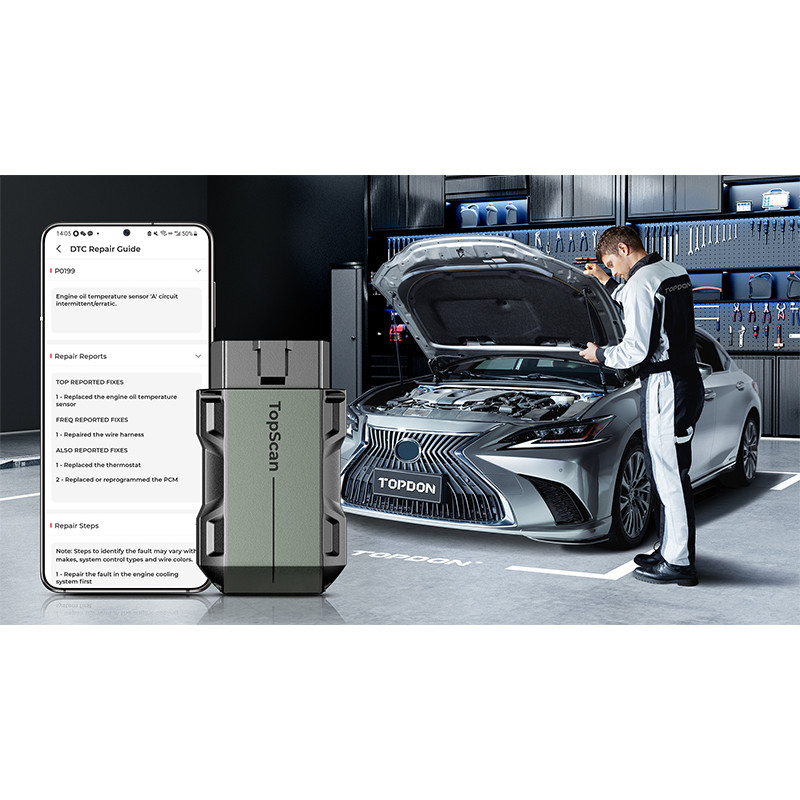 VIKING - TOPDON diagnostické zariadenie TopScan Pro/OBD 2 funkcie/13 špeciálnych funkcií/Android/iOS/aplikácie