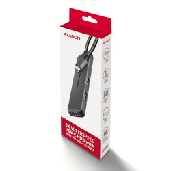 AXAGON HMC-5H8K, USB 5Gbps húb, 2x USB-A, USB-C, HDMI 8k/30Hz, PD 100W, kábel USB-C 15cm