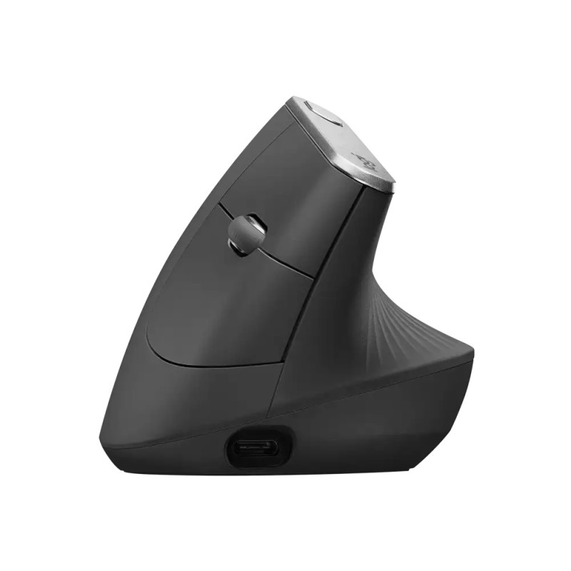 LOGITECH OEM - Logitech MX Vertical/Vertikálna/Optická/Pre pravákov/4 000 DPI/USB+BT/Grafitová