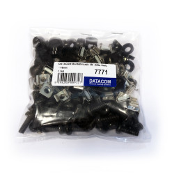 DATACOM - Montážna sada M6 (50ks / bal.) - 16mm BLACK