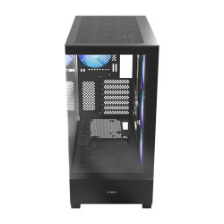 FSP M370-BA/Midi Tower/Transpar./Čierna