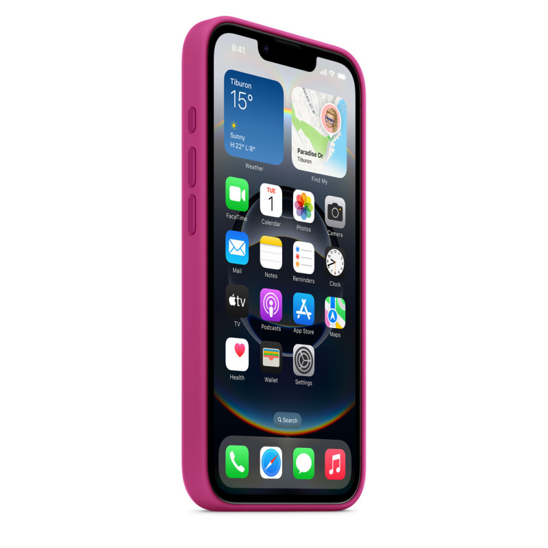 APPLE - iPhone 16e Silicone Case - Fuchsia