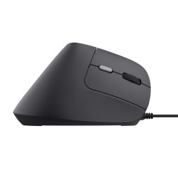 Trust Bayo II/Vertikálna/Optická/Pre pravákov/2 400 DPI/Drôtová USB/Čierna