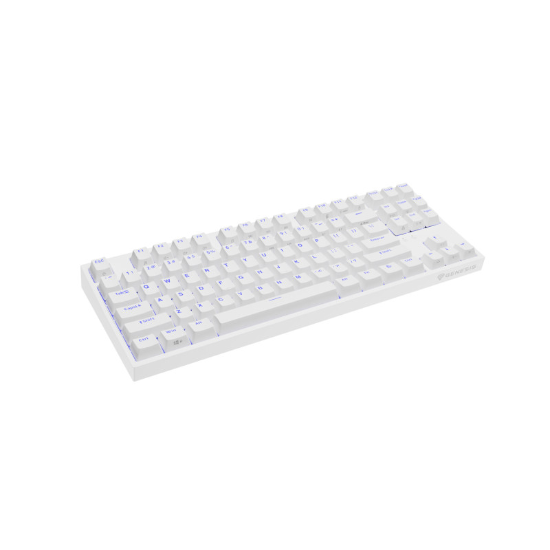Genesis herná mechanická klávesnica THOR 404/RGB/Gateron Yellow Pro/Drôtová USB/US layout/Biela