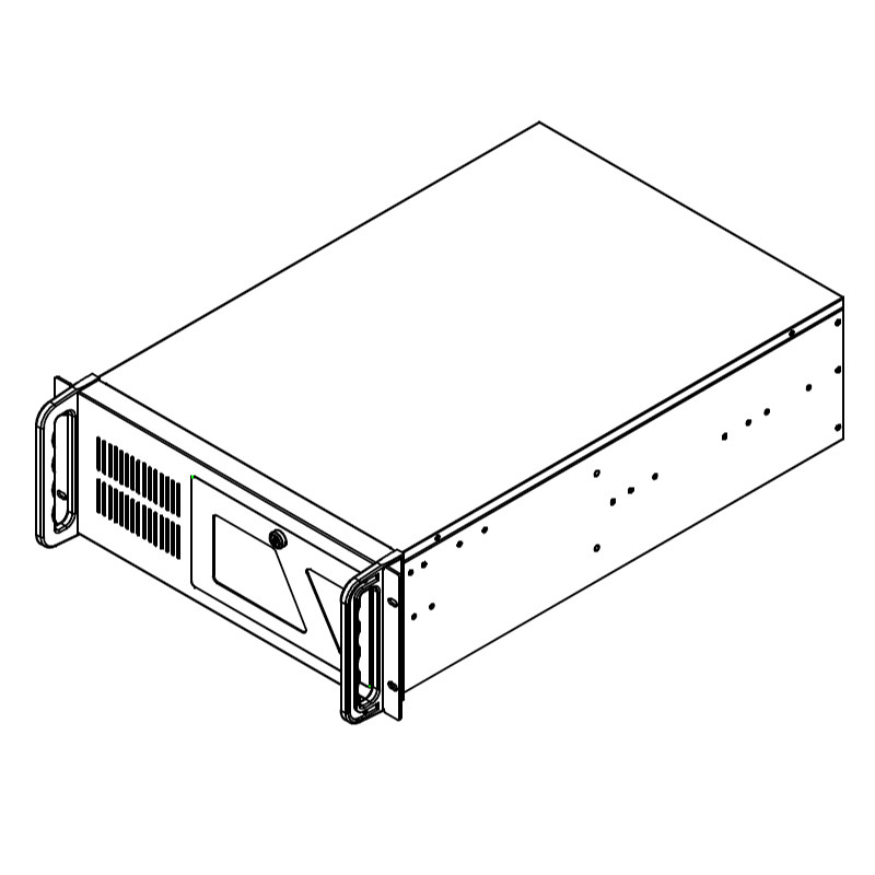 DATACOM 19'' Case IPC 4U/585mm Čierny bez PSU