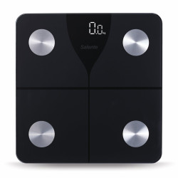 Salente SlimFit, múdra osobná diagnostická fitness váha, Bluetooth, čierna