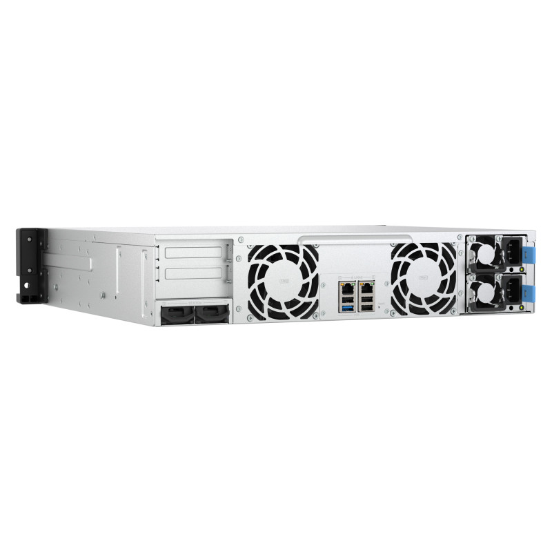 QNAP TS-h1465U-RP-8G (Intel 4core, ZFS, 8GB DDR5 RAM, 12x SATA + 2x E1.S, 1x PCIe, 2x 2,5GbE)
