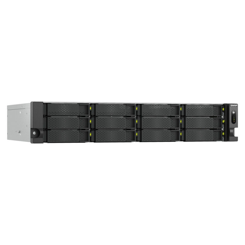 QNAP TS-h1465U-RP-8G (Intel 4core, ZFS, 8GB DDR5 RAM, 12x SATA + 2x E1.S, 1x PCIe, 2x 2,5GbE)